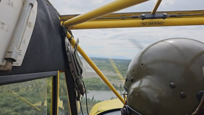 Jerry's Airport Landing on the Gravel with his Super Cub